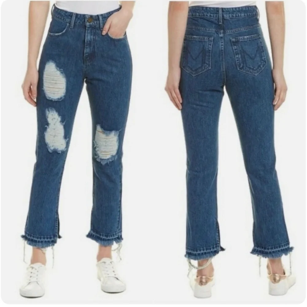 Show Me Your Mumu Brooklyn High Waist Jeans‎ Sapphire Wash Denim